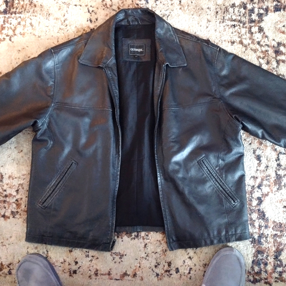 Outbrook Men's Large Leather Jacket